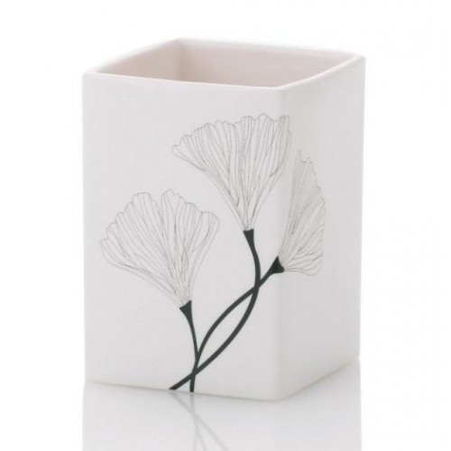 KELA Kubek łazienkowy KALLA 8 x 5,5 cm x 19 cm porcelana KL-21303