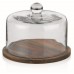 KELA Okrągła deska / pojemnik do sera ze szklaną pokrywką KAILA, 25 cm KL-11780