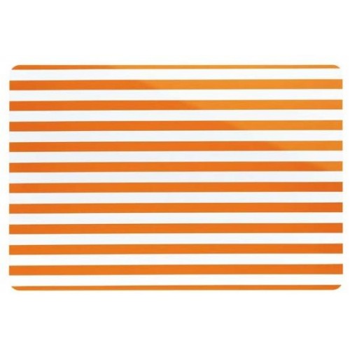KELA Przezroczysta podkładka w pomarańczowe paski CADS 42,5 x 28,5 cm KL-10889 KELA Przezroczysta podkładka w pomarańczowe paski CADS 42,5 x 28,5 cm KL-10889