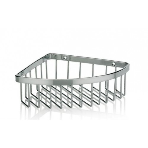 KELA Narożna półka / koszyk łazienkowy GALANT 19,5x14,5x5,5cm, stal szlachetna KL-18921