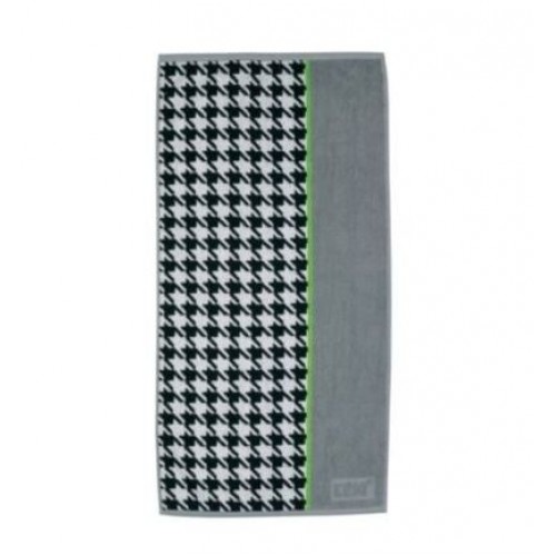 KELA Bawełniany ręcznik LADESSA 50 x 100 cm szary/biały/czarny/zielony KL-22031