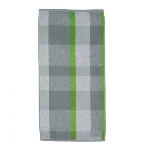 KELA Bawełniany ręcznik LADESSA 50 x 100 cm szary/zielony KL-22032