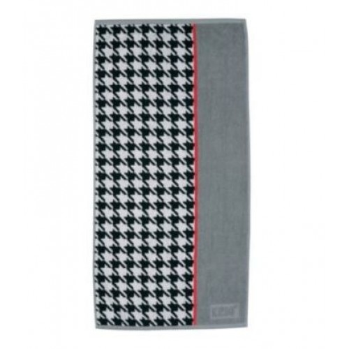 KELA Bawełniany ręcznik LADESSA 50 x 100 cm szary/biały/czarny/czerwony KL-22051