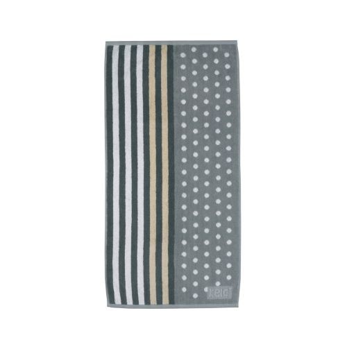 KELA Bawełniany ręcznik LADESSA 50 x 100 cm szary/biały/beżowy KL-22073