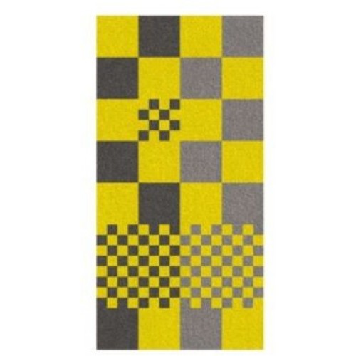KELA Bawełniany ręcznik LADESSA 70 x 140 cm żółty/szary KL-22184