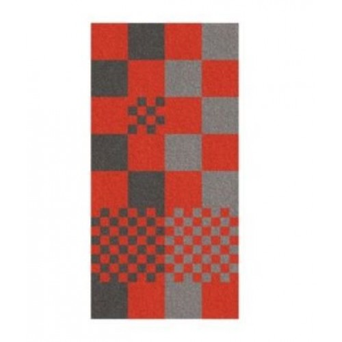 KELA Bawełniany ręcznik LADESSA 70 x 140 cm czerwony/szary KL-22202