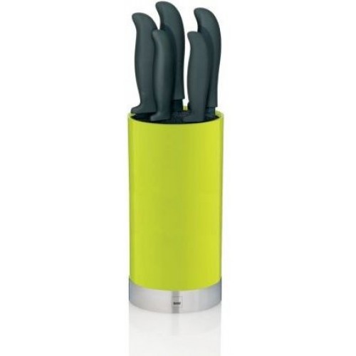 KELA Zestaw 5 noży kuchennych w bloku ACIDA zielony KL-11307 KELA Zestaw 5 noży kuchennych w bloku ACIDA zielony KL-11307