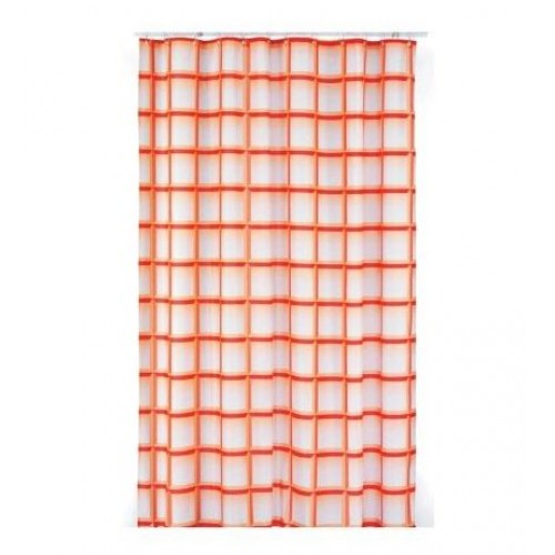 KELA Zasłona prysznicowa 180x200cm LANETA czerwona KL-22091 KELA Zasłona prysznicowa 180x200cm LANETA czerwona KL-22091