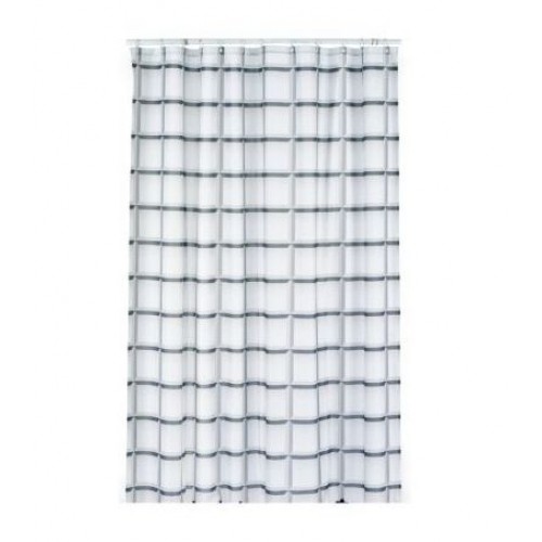 KELA Zasłona prysznicowa 180x200cm LANETA szara KL-22095
