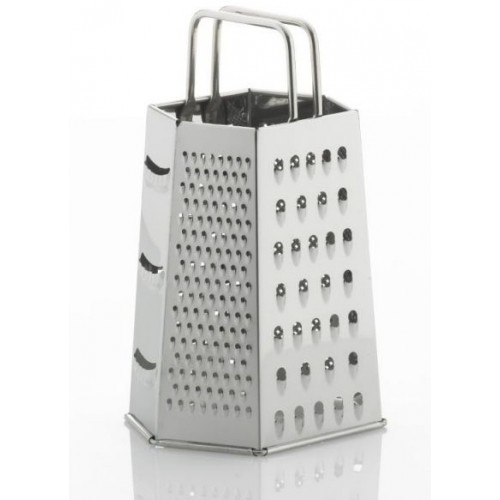 KELA Stalowa tarka sześciostronna z 6 rodzajami ostrzy PROFI 9 x 6,5 x 21,5 cm KL-19064 KELA Stalowa tarka sześciostronna z 6 rodzajami ostrzy PROFI 9 x 6,5 x 21,5 cm KL-19064