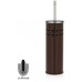 KELA Szczotka toaletowa do WC w stalowym stojaku CHOCO czekoladowa KL-22522