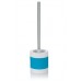 KELA Szczotka do WC w porcelanowym stojaku LALETTA turkusowa guma KL-22568