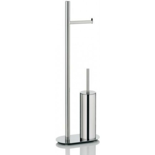 KELA Stojak ze szczotką do WC i uchwytem na papier LUCIDO 25×13x76,5cm KL-22698
