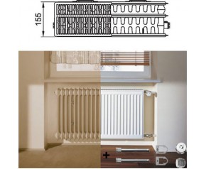 Kermi Therm X2 Profil-K Grzejnik modernizacyjny 33 554 / 2300 FK033D523