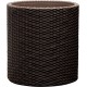 KETER SMALL CYLINDER Doniczka, 28 x 28 x 28,3 cm, rattan, brązowa 17197833