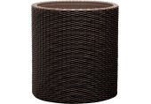 KETER LARGE CYLINDER Doniczka, 43,7 x 43,7 x 44,3 cm, rattan, brązowa 17197837