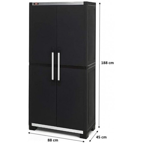 KETER XL PRO Tall Shed Szafa gospodarcza, 88 x 45 x 188 cm, czarna 17199263