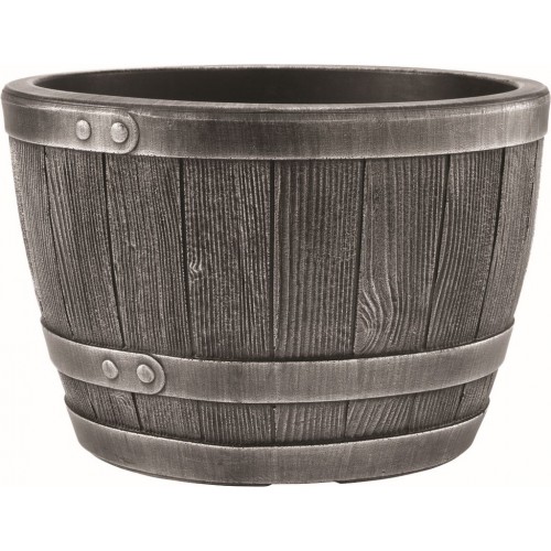 STEWART BLENHEIM HALF BARREL 22L Donica, 40 x 27 cm, pewter 17207568