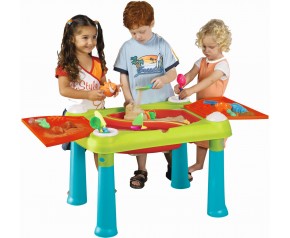 KETER CREATIVE FUN TABLE Wielofunkcyjny stolik, turkusowy/czerwony 17184058