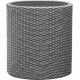 KETER SMALL CYLINDER Doniczka, 28 x 28 x 28,3 cm, rattan, srebrny szary 17197833