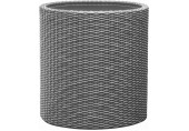 KETER LARGE CYLINDER Doniczka, 43,7 x 43,7 x 44,3 cm, rattan, srebrny szary 17197837