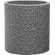 KETER LARGE CYLINDER Doniczka, 43,7 x 43,7 x 44,3 cm, rattan, srebrny szary 17197837