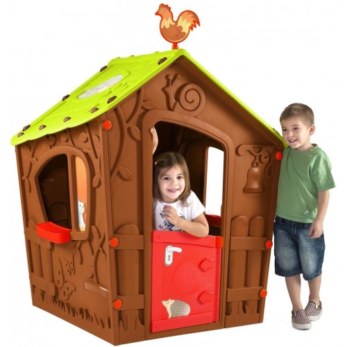 KETER Domek dla dzieci MAGIC House brązowy 17185442