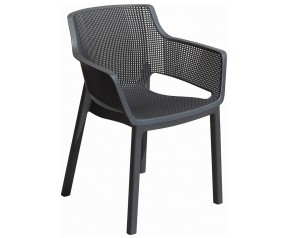 KETER ELISA Krzesło ogrodowe, 57,7 x 62,5 x 79 cm, grafit 17209499