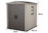 KETER FACTOR 6 x 6 Domek ogrodowy, 178 x 195,5 x 208 cm 17197898