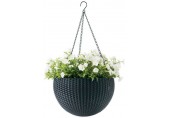 KETER HANGING SPHERE Doniczka rattanowa, podwieszana 35 x 35 cm, antracyt 17199246