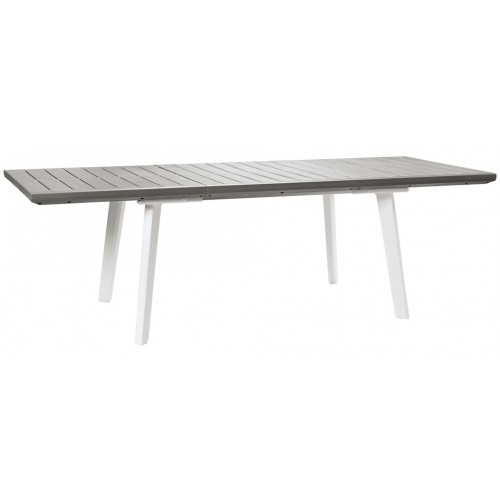 KETER HARMONY Rozkładany stół, 162 x 100 x 74 cm, biały/jasny szary 17202278