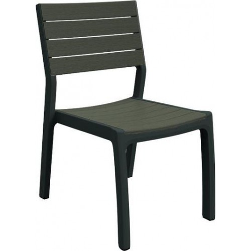 KETER HARMONY Krzesło ogrodowe, 49 x 58 x 86 cm, antracyt/szaro-brązowy 17201232
