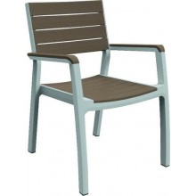 KETER HARMONY Krzesło z podłokietnikami, 59 x 60 x 86 cm, biały/cappuccino 17201284
