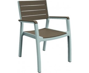 KETER HARMONY Krzesło z podłokietnikami, 59 x 60 x 86 cm, biały/cappuccino 17201284