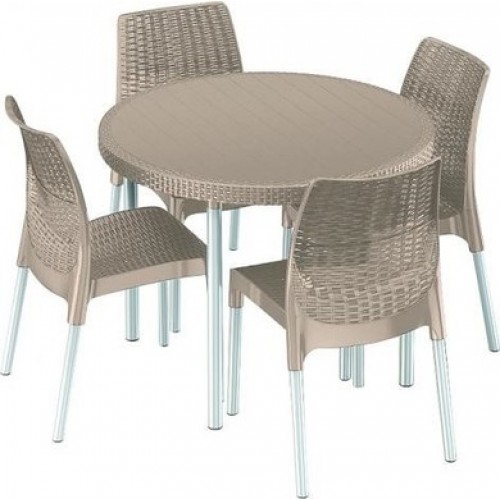 KETER Zestaw mebli JERSEY cappuccino 17200848