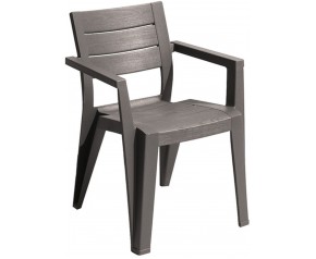 KETER JULIE Krzesło ogrodowe, 61,5 x 58,5 x 79 cm, cappuccino 17209497