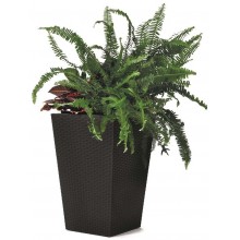 KETER RATTAN PLANTER M 55,4L Średnia doniczka rattanowa, 38,5 x 57 cm, antracyt 17192301