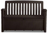 KETER PATIO BENCH 227L Ławka ogrodowa z pojemnikiem 138,6 x 63,5 x 88 cm, brązowa 17202690