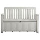 KETER PATIO BENCH 227L Ławka ogrodowa z pojemnikiem 138,6 x 63,5 x 88 cm, biała 17202690