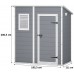 KETER MANOR PENT 6 x 4 Domek ogrodowy, 183,5 x 111 x 200,5 cm 17199514