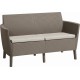 KETER SALEMO 2 Sofa, 133 x 67 x 76 cm, cappuccino/beżowy 17209038