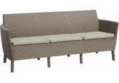 KETER SALEMO 3 Sofa, 187 x 67 x 76 cm, cappuccino/bežowy 17209039