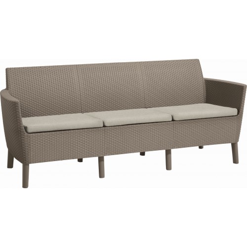 KETER SALEMO 3 Sofa, 187 x 67 x 76 cm, cappuccino/bežowy 17209039