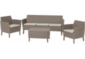 KETER SALEMO 3 SEATER Zestaw mebli ogrodowych, cappuccino/bežowy 17205990