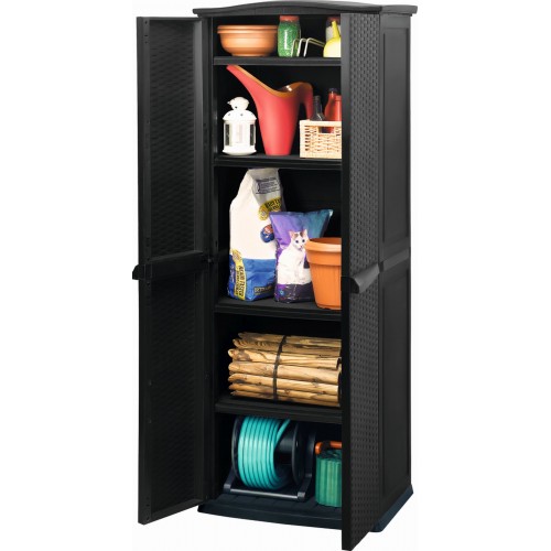 WYPRZEDAŻ KETER RATTAN STYLE TALL Regał ogrod Keter Rattan Style Tall antracytowy 17190092