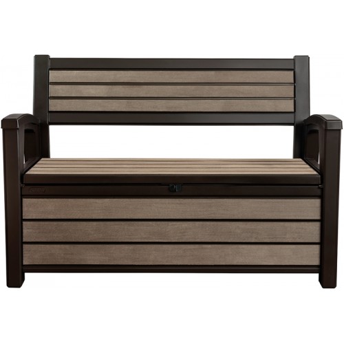 KETER HUDSON STORAGE BENCH 227L Ławka ogrodowa ze schowkiem, brązowa 17204490