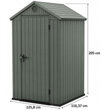 KETER DARWIN 4 x 4 Domek ogrodowy, 125,8 x 116,37 x 205 cm, zielony 17212741