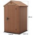 KETER DARWIN 4 x 4 Domek ogrodowy, 125,8 x 116,37 x 205 cm, brązowy 17212741