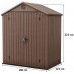 KETER DARWIN 6 x 4 Domek ogrodowy, 190 x 121 x 221 cm, brązowy 17210351