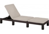 KETER DAYTONA DELUXE Leżak ogrodowy, 195 x 65 x 25,5 cm, brązowy 17211632